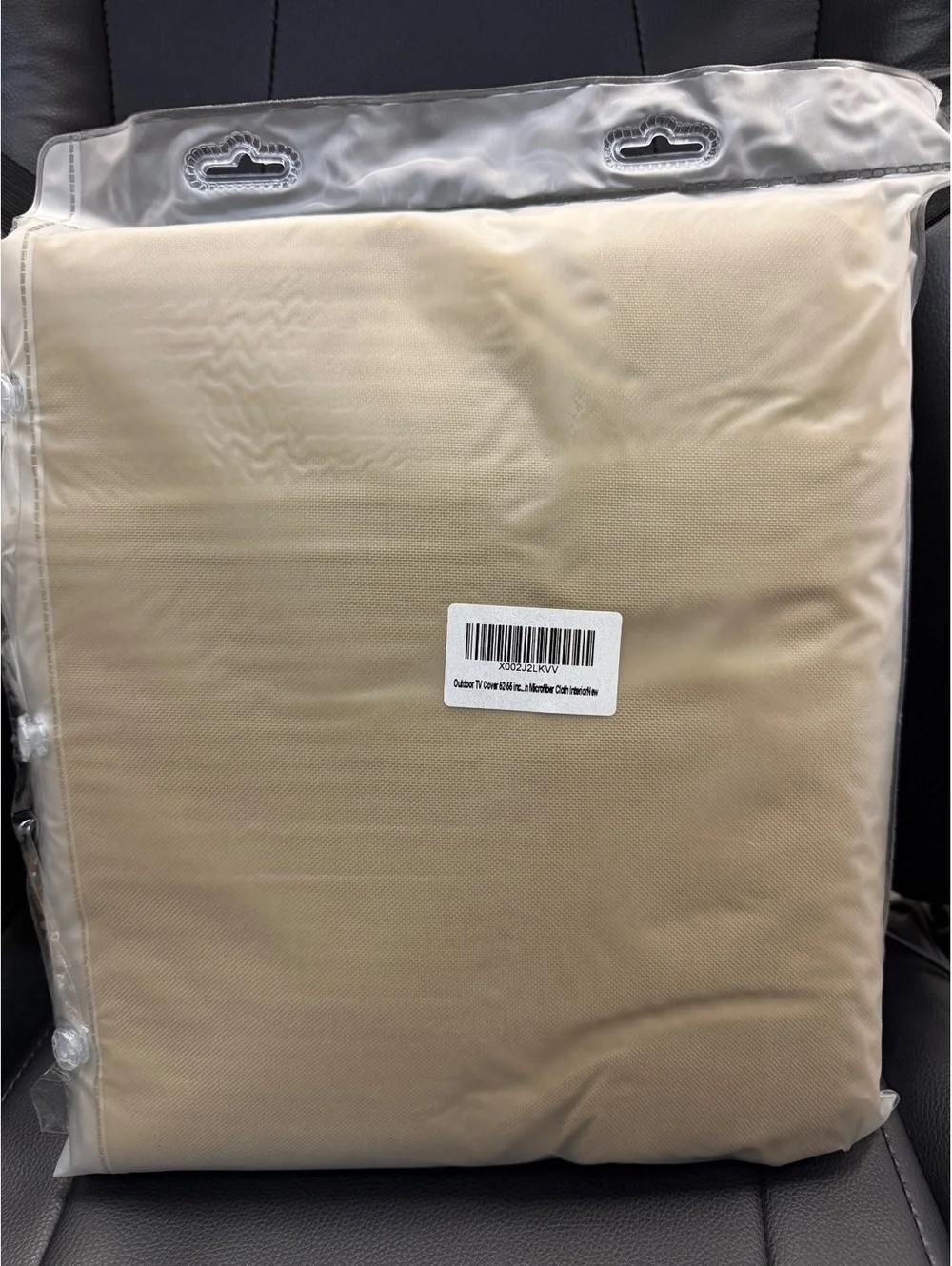 Brivic Outdoor TV Cover 52 to 55 Inch Waterproof Weatherproof Tan Oxford New